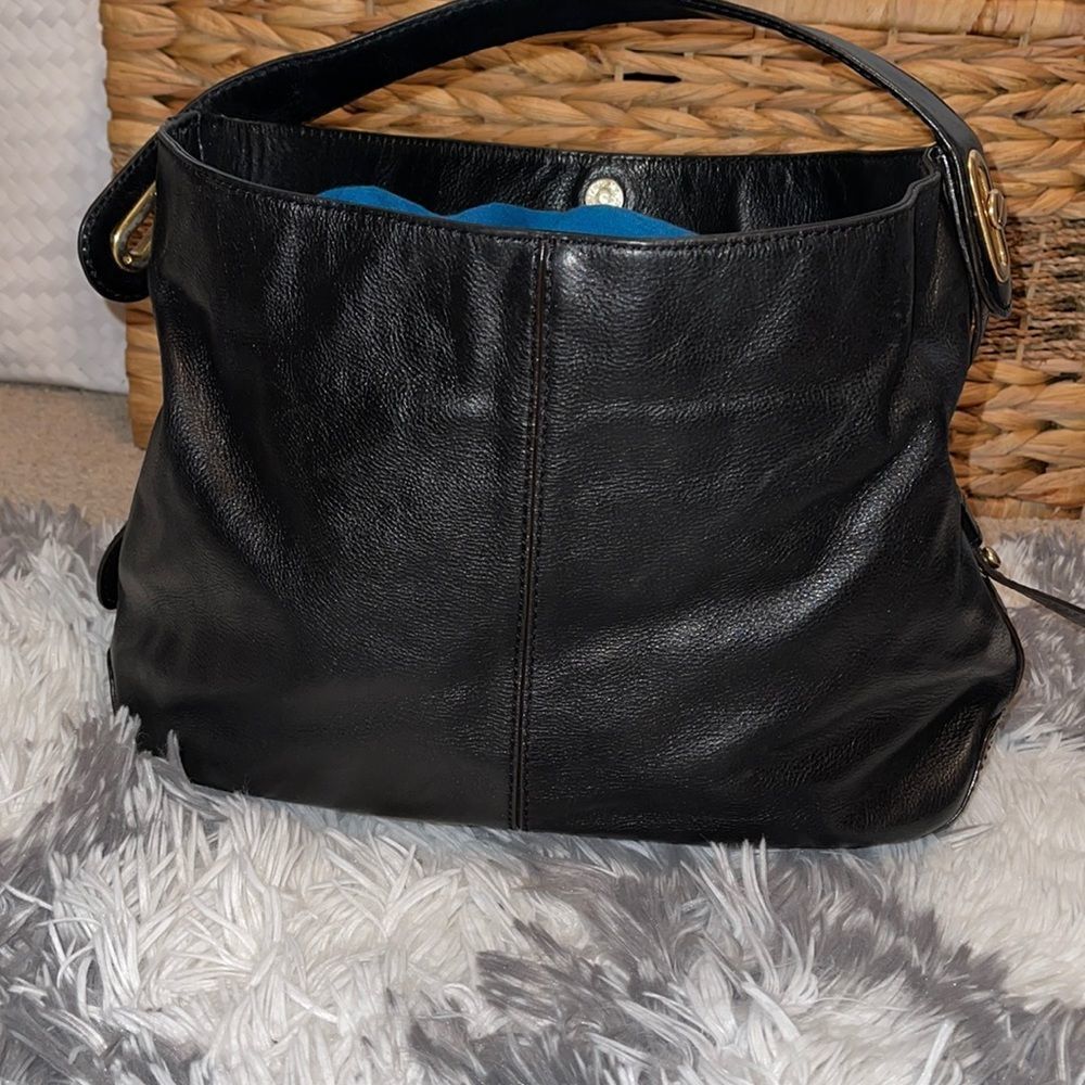 Antonio Melani Black Leather Handbag